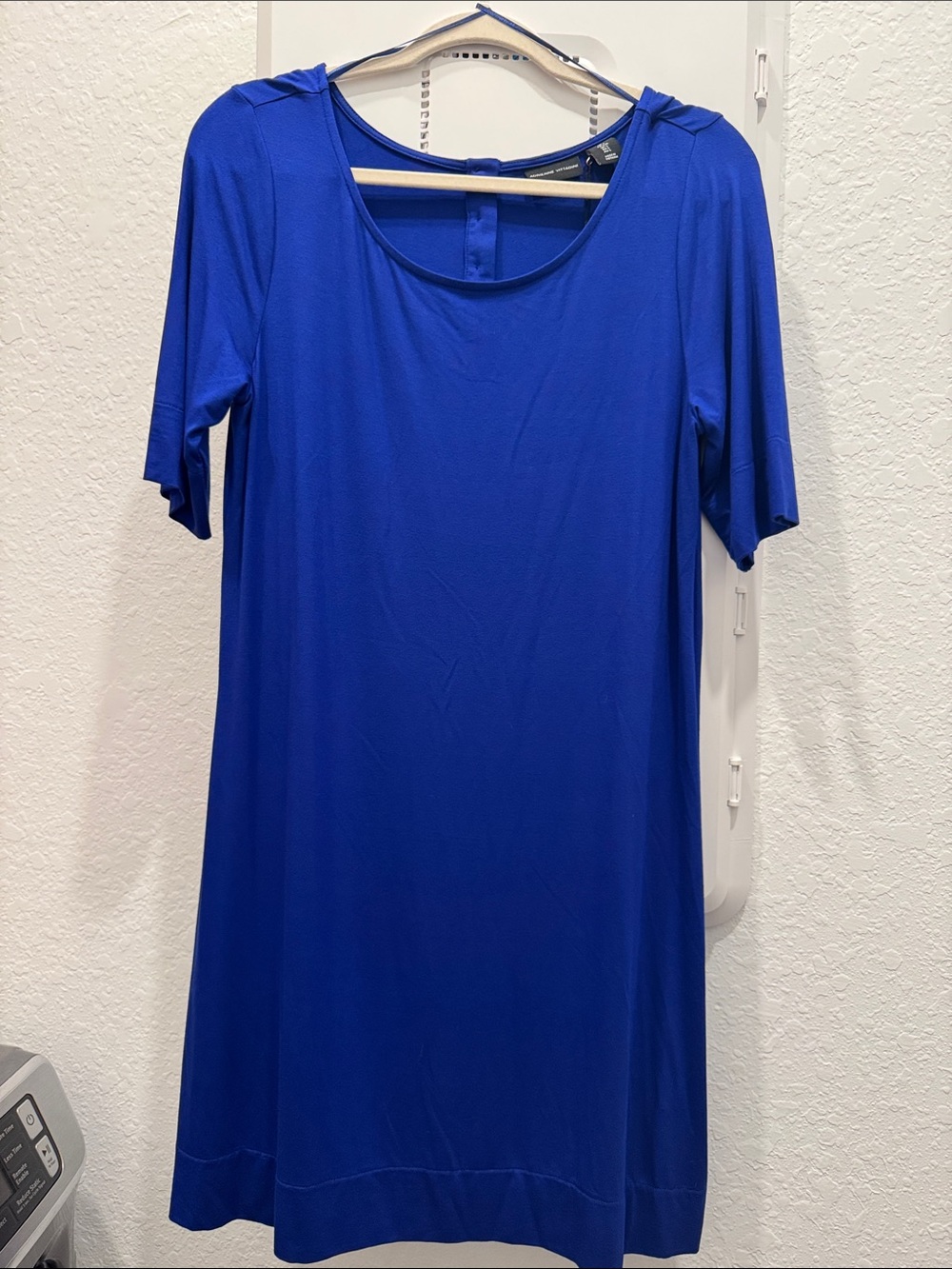 Adrienne Vittadini Royal Blue Short Sleeve Shift Dress